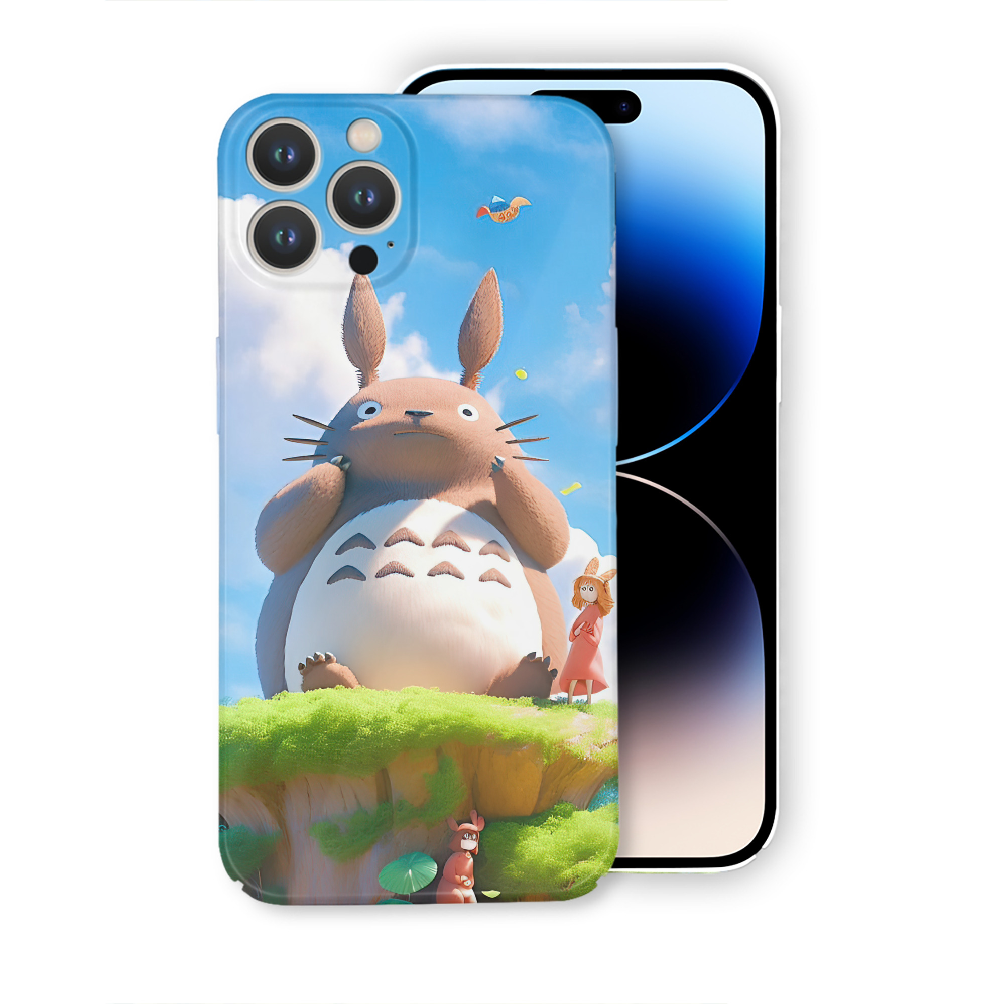 （画像用） となりのトトロ 草壁メイ 草壁サツキ My Neighbor Totoro Satsuki Kusakabe Mei Kusakabe 【iPhone 14シリーズ対応】ハードケース